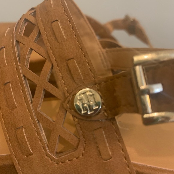 Tommy Hilfiger cork wedge sandals, size 6 - Picture 5 of 6